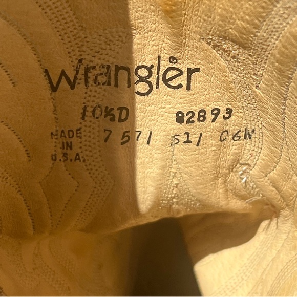 Wrangler Elephant Skin Cowboy Boots Men 10.5D - Picture 8 of 8